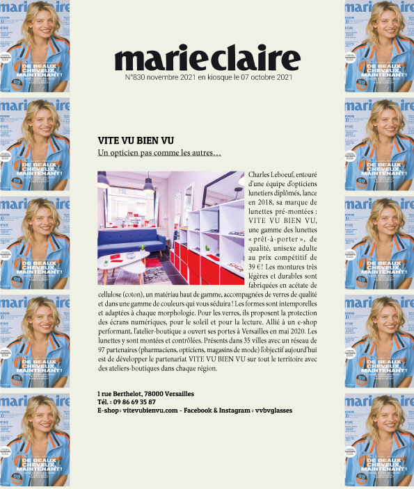 Marie Claire x Vite vu Bien Vu
